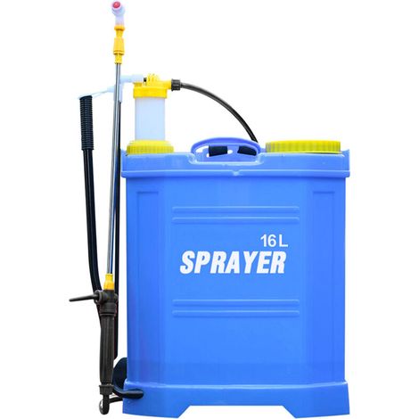 Pulvérisateur manuel - Capacité 16L - Lance en fibre et buse à usage intensif - Régulateur de pression. Sangles rembourrées et réglables - Idéal pour les extensions de plus de 400m²