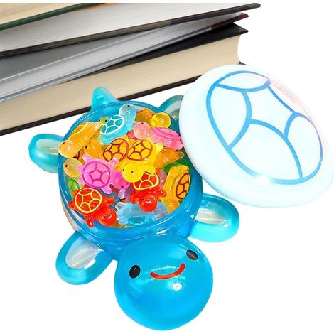 Figurine de tortue en résine qui brille dans le noir - Petits animaux décoratifs en résine - Décoration miniature pour jardin, aquarium, balcon, terrasse