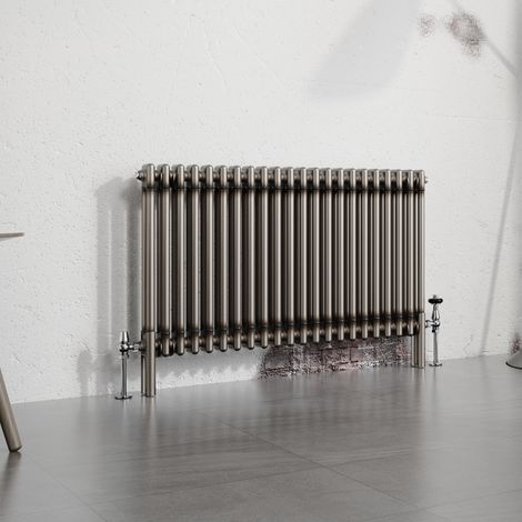 Warmehaus Traditional Radiator Raw Metal 600x1010mm Double Column (1/5)