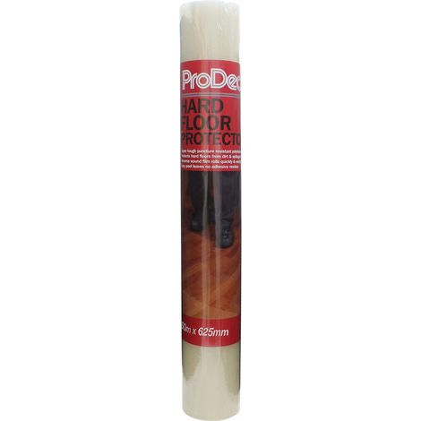 ProDec Rotolo di pellicola protettiva per pavimenti duri, 50 m x 625 mm, impermeabile, autoadesiva, protegge da polvere, sporco, vernice, colla, fuoriuscite, rotolo di protezione per pavimenti duri (1/5)