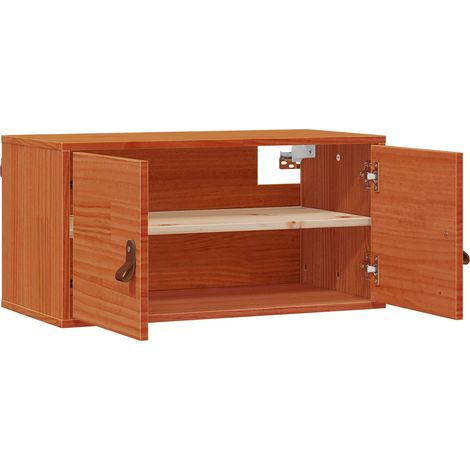 Maison Exclusive - Armadietto a muro Marrone cerato 80 x 30 x 30 cm Pino massello