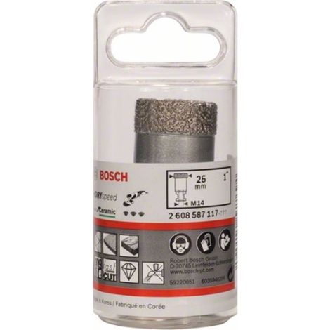 CORONA PORCELANICO SECO 6MM M-14 BOSCH DIAMETRO (mm) 25