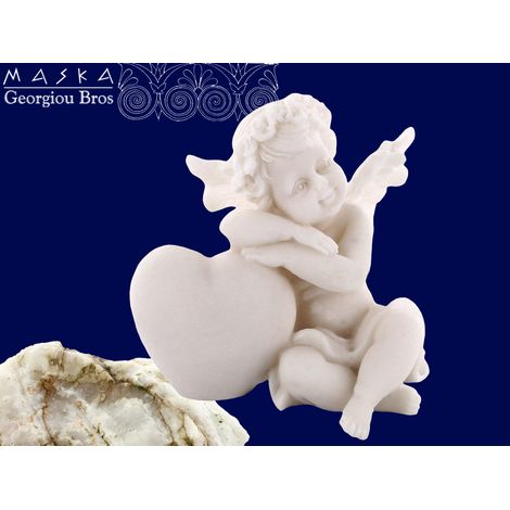 Angelo con un cuore - Alabastro greco