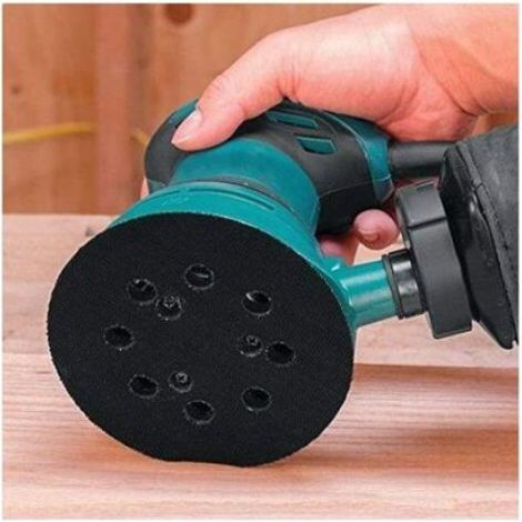 Plateau De Ponçage - 125 Mm - 8 Trous D Aspiration - Compatible Ponceuses Bosch PEX - Caoutchouc Durable - 1 Pièce (1/5)