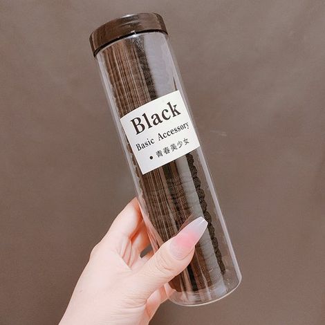 Gomas para el cabello que no dañan el cabello, Bandas elásticas resistentes y que no se enredan, Gomas de poliéster suaves coleta, 20 unidades (1/2)
