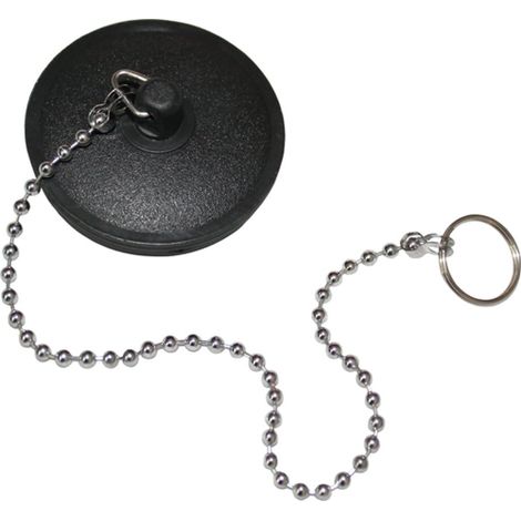 TAPPO PILETTA Ø 31MM NERO C/CATENELLA MAURER