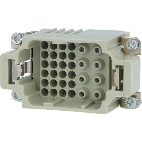 HARTING Han K8/24 Stifteinsatz (M) Crimpanschluss, 32-polig 8/24+PE 230V/400V - 160V Steuerkontakt, 16A/10A - 1 Stück (1/3)