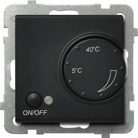 Ospel SONATA regolatore di temperatura nero metallizzato