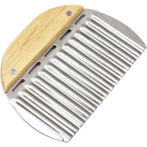 Promotion, Cutter ondulé en acier inoxydable, couteau ondulé coupe-pommes de terre pour pommes de terre, lame de légumes avec bord ondulé pour légumes, couteau ondulé, coupe-frites, (1/5)