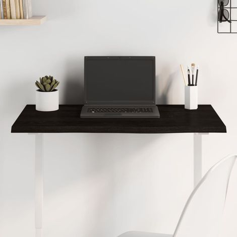 vidaXL Tablero de mesa madera roble tratada marrón oscuro 80x50x2 cm (1/5)