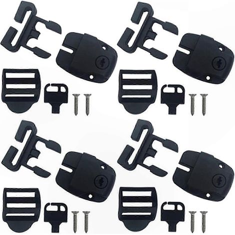 Clips de couverture de spa avec verrouillage à clé, de rechange pour spas et baignoires, accessoires ménagers, plastique (1/5)