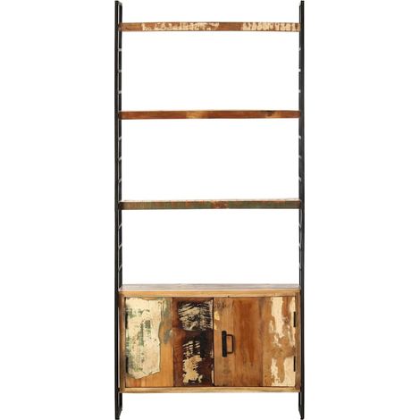 Maison Exclusive - Libreria a 4 Livelli Legno Massello di Recupero 80x30x180 cm (1/5)