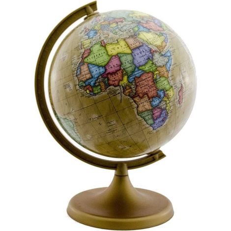 Zachem Retro Politischer Globus 16cm - Dekoration und Wissenschaft