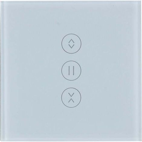 WiFi Interrupteur Volet Roulant Interrupteur Mural de Rideau Compatible avec Alexa et Google Home【Besoin d'une Ligne Neutre】