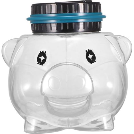 Tirelire pour Bureau ou Table de Chevet en PVC et Abs Électronique Numérique de Cochon Transparente Écran LCD, Pot à Économies pour Garçon et Filles (1/5)