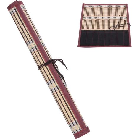 Support de rouleau de pinceau à 6 fentes, gain de place et organisation optimale, support peinture acrylique aquarelle huile pour artistes débutants et professionnels (1/5)