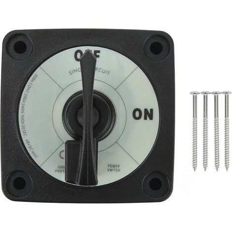 Interrupteur de déconnexion de batterie d'alimentation, 2 bornes d'engrenage marche/arrêt 300A pour Yacht RV (1/5)