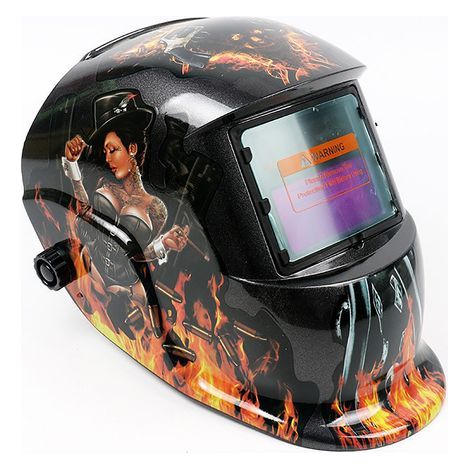 Casque de soudage à assombrissement automatique solaire. masque pour soudeur à arc TIG/MIG. outil de protection pour meuleuse (1/5)