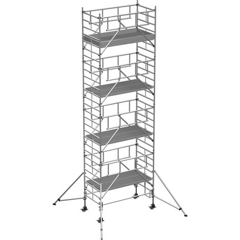 ZARGES Multitower S-PLUS 2T - Fahrgerüst Ausleger Arbeitshöhe 9.25 m 7.25 m + Plattform 1.20 m x 2.50 m (1/5)