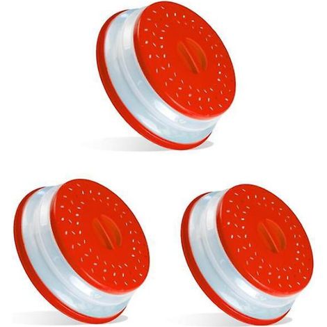 3-in-1-Mikrowellendeckel, rot (1/5)