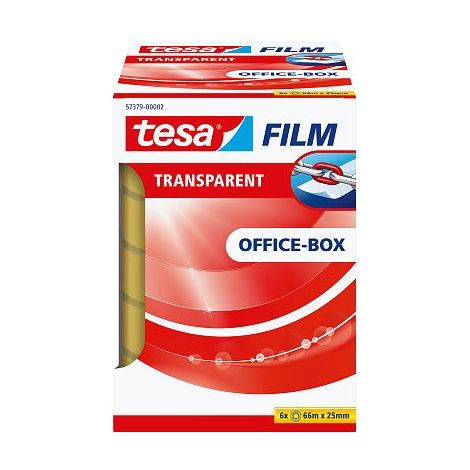 tesa Cinta adhesiva transparente de Motivo Medio 25mm