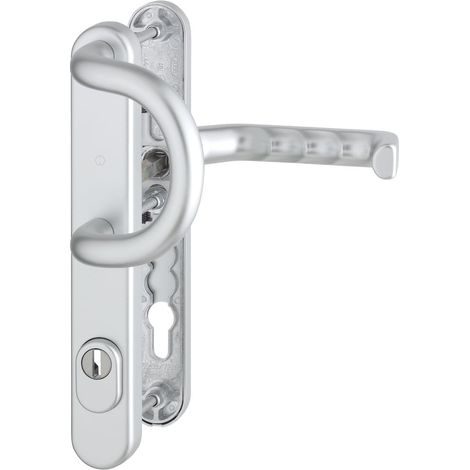 HOPPE® Schutz-Wechselgarnitur mit Schmalschild Liverpool 538G/3359ZA/3357N/1313G, Aluminium, 2895231 (1/2)