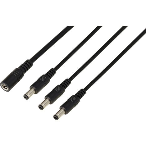 TRU COMPONENTS TC-13232708 Connecteur DC prise femelle - fiche mâle 5.5 mm 2.1 mm 41.2 cm 1 pc(s) (1/3)