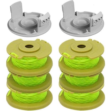 Bobina De Repuesto Para Cortacesped Eléctrico - Compatible Con Ryobi One Plus 18 V 24 V 40 V RY40204 RY40220 ZRP2080 - 8 Unidades (1/5)