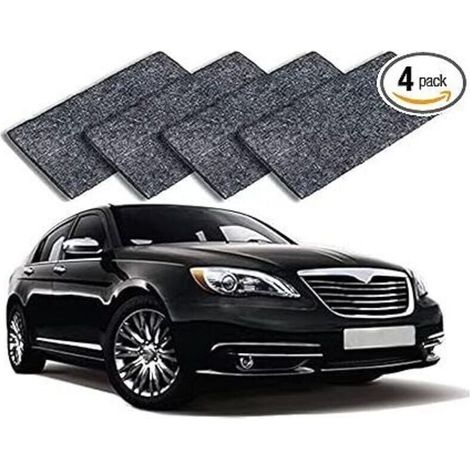 Panno Nano Sparkle, 4 pezzi, 2023 Nanosparkle Antigraffio, Panno per riparazione graffi auto, Panno multifunzionale per lucidatura superfici, Panno lucidante per riparazione graffi auto. (1/4)