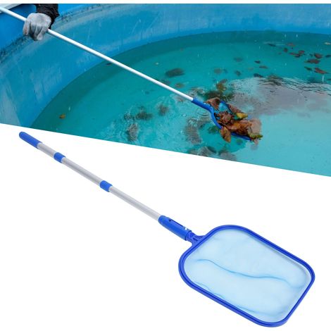 文件tige de nettoyage de piscine avec épuisette et perche télescopique aluminium 3 sections pour feuilles et débris [Accessoire Piscine] + [Épuisette Professionnelle] + [Perche Aluminium Télescopique] + (1/5)