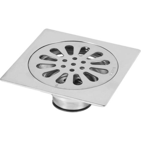 Siphon De Sol en Acier Inoxydable Épais Drain De Douche Carré Anti-Odeur pour Salle De Bain (1/5)