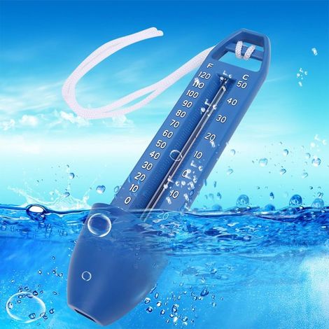 Thermomètre Flottant, Thermomètre de Piscine Pratique et Incassable, 16,5 X 3,7 Cm pour Piscines Intérieures et Extérieures, Spas, Bains à Remous (1/5)
