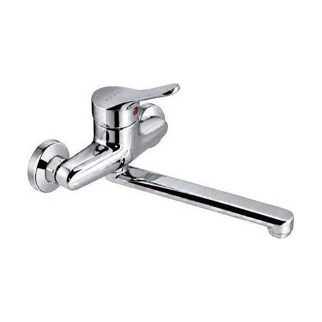 MISCELATORE MONOCOMANDO LAVELLO A MURO LINEA THEBE- Cromo- MARIA- pezzi 1