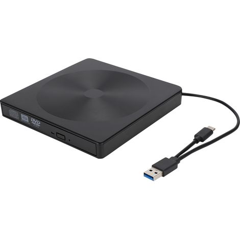 Lecteur/graveur DVD externe USB 3.0 compatible Windows 98 à 10 et Mac OS (1/5)