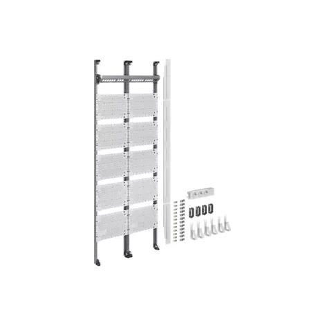 hager Komplettfeld Multimedia, universZ, 1350mm, 2-feld, mit 12xPatchmodulen RJ45 (1/2)