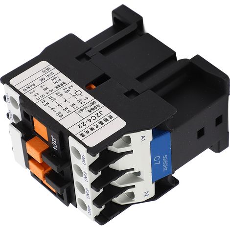 Contacteur AC 2 Pôles 3 Phases 2NO 2NC Relais Intermédiaire Électrique pour Distribution de Puissance 220V (1/5)