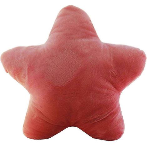 Coussin décoratif en forme d'étoile à cinq branches, idéal pour les chambres de filles, les canapés et les lits peut servir de coussin décoratif, de jouet, de coussin ou d'ornement jaune/rose. (1/5)
