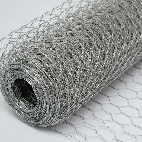 Grillage rigide hexagonal 25x25mm – Longueur 25m – Hauteur 50cm – Métal galvanisé 0.6mm pour protection plantes et animaux (1/5)