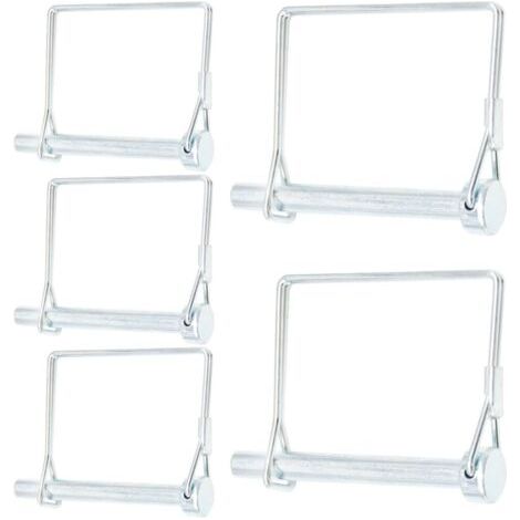 Lot de 5 broches de prise de force carrées robustes de 8 x 70 mm pour remorque, agriculture (1/5)