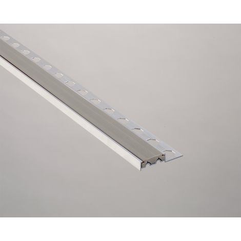 Novopeldaño 1P Alu+PVC 10x2500 Gris -02