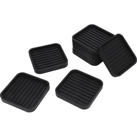 8 Pièces Coussinets Anti-Vibration Tapis Caoutchouc Anti-Dérapant pour Réfrigérateur Machine à Laver Canapé Armoire (1/5)