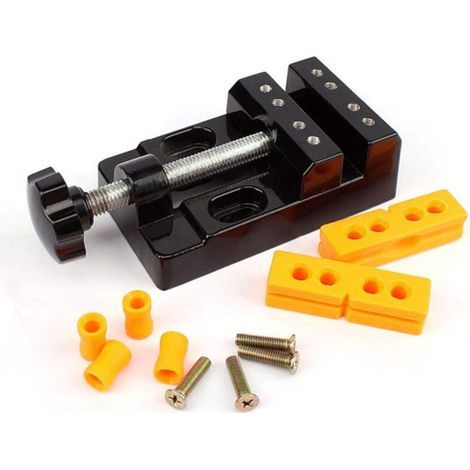 Universal-Schraubstock für Mini-Werkbänke, DIY-Werkzeuge, Tischschraubstock aus Aluminiumlegierung, Öffnungspressbacken, Schmuck-DIY-Flachzange, vielseitig einsetzbar für DIY-Skulpturen, Bastelarbeite (1/4)