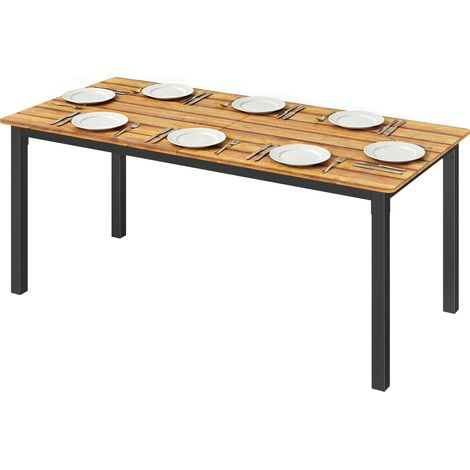 Outsunny Tavolo da Giardino 180 x 86 cm per 6-8 Persone