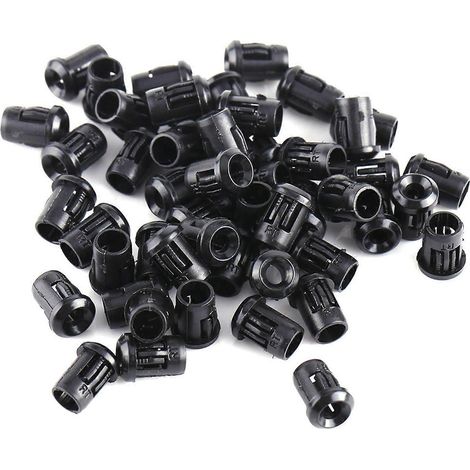 Support de lampe LED 3 mm, 50 pièces, support de diode, clip en nylon noir, fixation pour auvent, utile