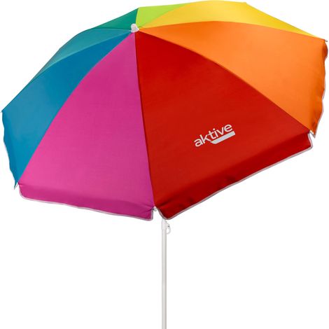 Ombrellone da Spiaggia Aktive multicolore 180 cm UV50 (1/5)