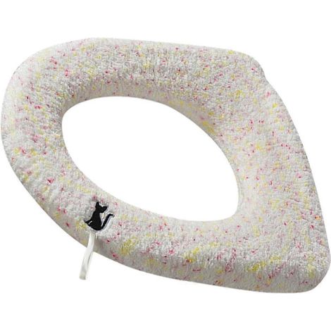 Housse de siège de toilette lavable avec coussin chauffant et design antidérapant pour un entretien facile (1/5)
