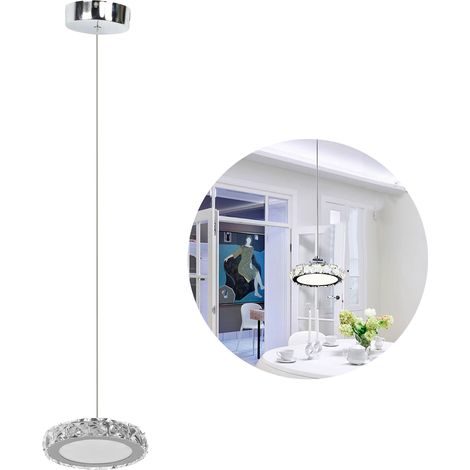Lustre suspendu en cristal, lampe suspendue pour salle à manger ou cuisine, 12 W, lumière blanche, 85-265 V (1/5)