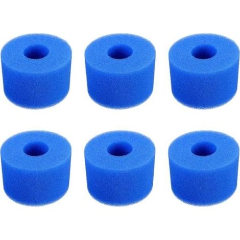 6 PièCes SéRies Piscine Mousse Filtre ÉPonge Intex S1 RéUtilisable Lavable Biofoam Nettoyant Piscine Mousse Filtre Natation-Ywey (1/4)