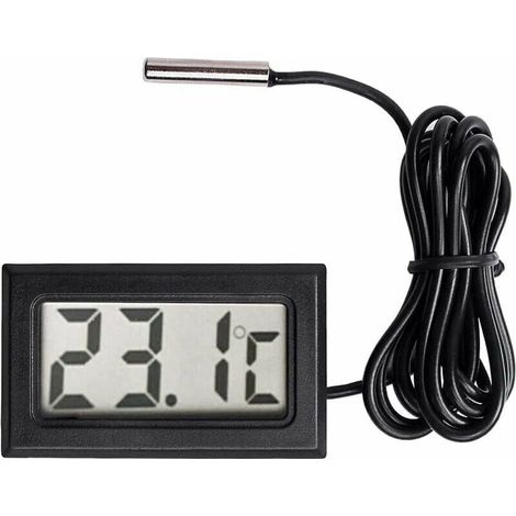 UlisemNouveau Thermometre LCD numerique Capteur de sonde de jauge de Temperature de Plage de -50 Celsius C a + 110 Celsius C (1/4)