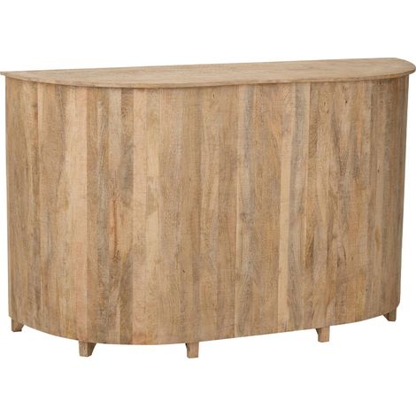 Bar en Bois de Manguier "Silex" 180cm Naturel (1/5)